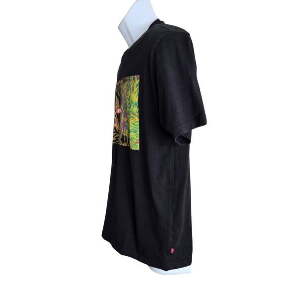 Levis‎ Unisex Abstract Print T Shirt Medium Relaxed Fit Crew Neck 100% Cotton - Picture 5 of 7